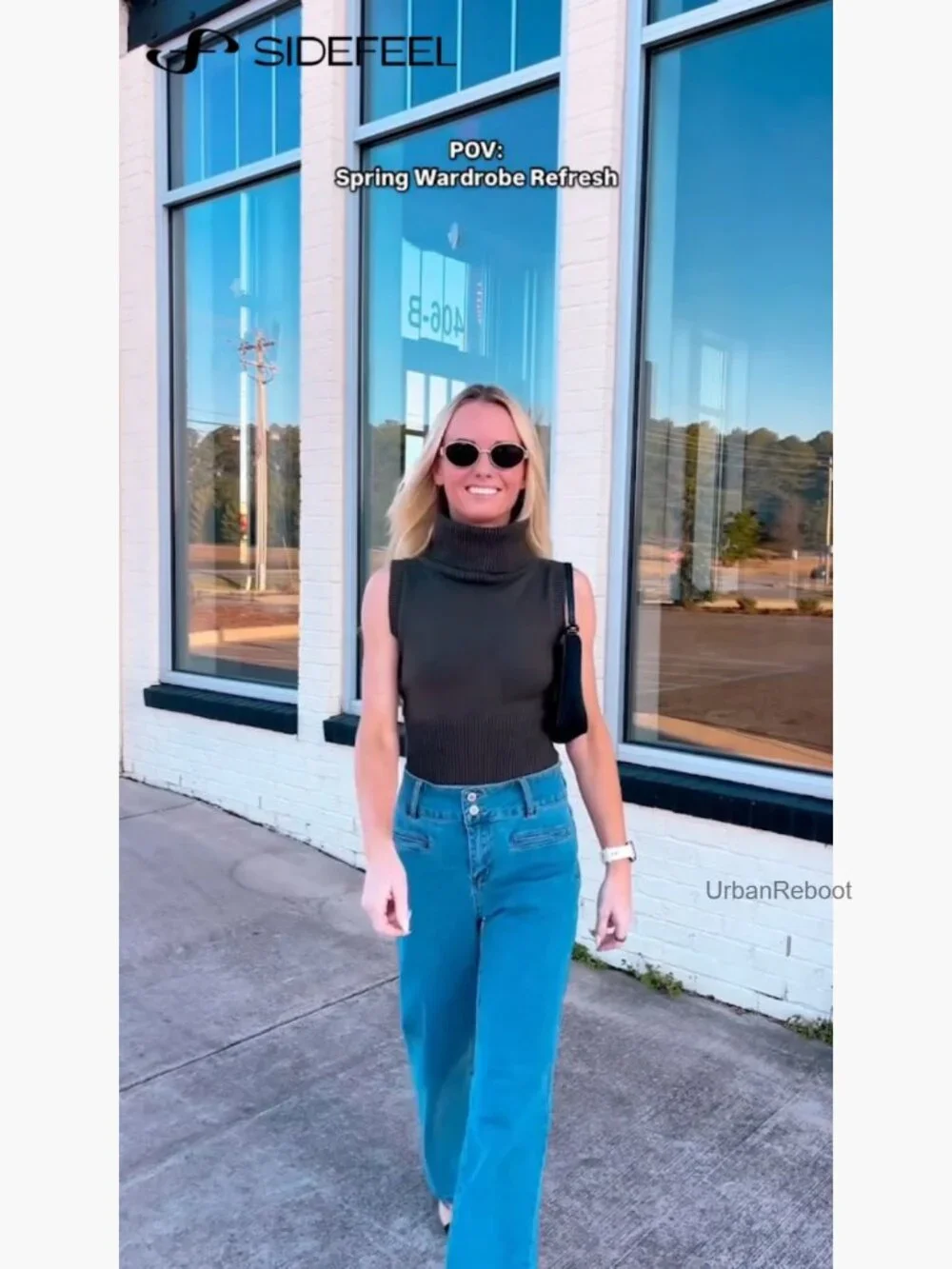 High Waisted Straight Leg Stretchy Jeans with Pockets - Picture 7 of 7